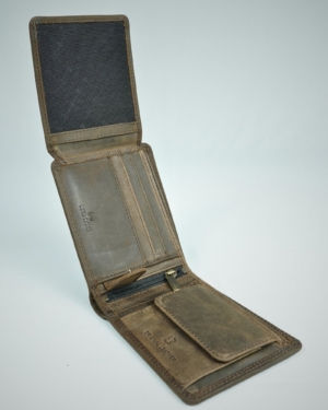 Cambridge Men’s Original Leather Wallet (Vintage Rustic Brown)