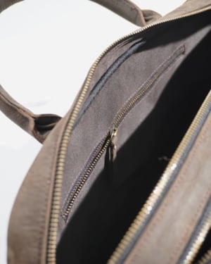 Crown Edition - Men's Executive 100% Original Leather Large Briefcase - dark-brown - Color: Dark-brown