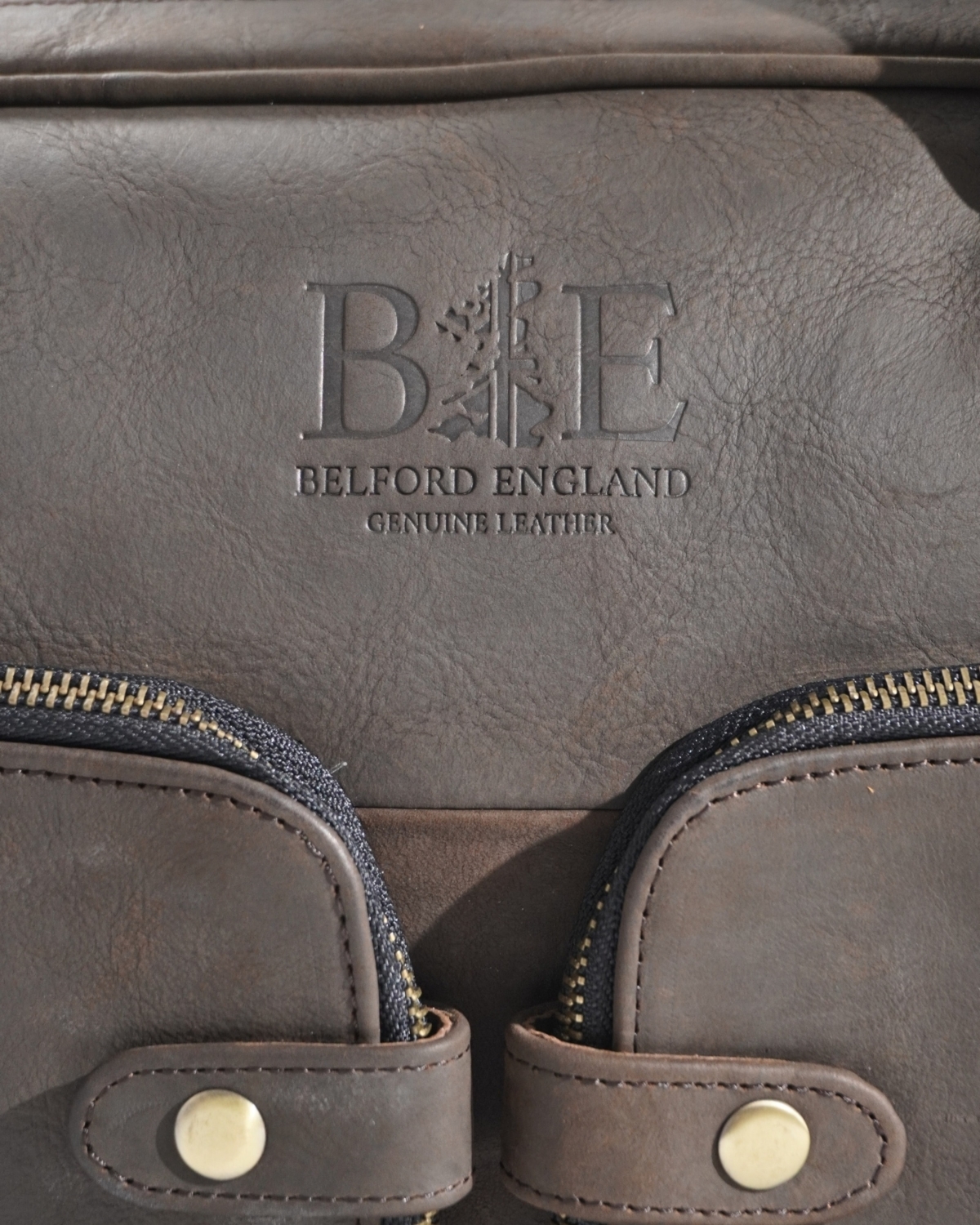 Crown Edition - Men's Executive 100% Original Leather Large Briefcase - dark-brown - Color: Dark-brown