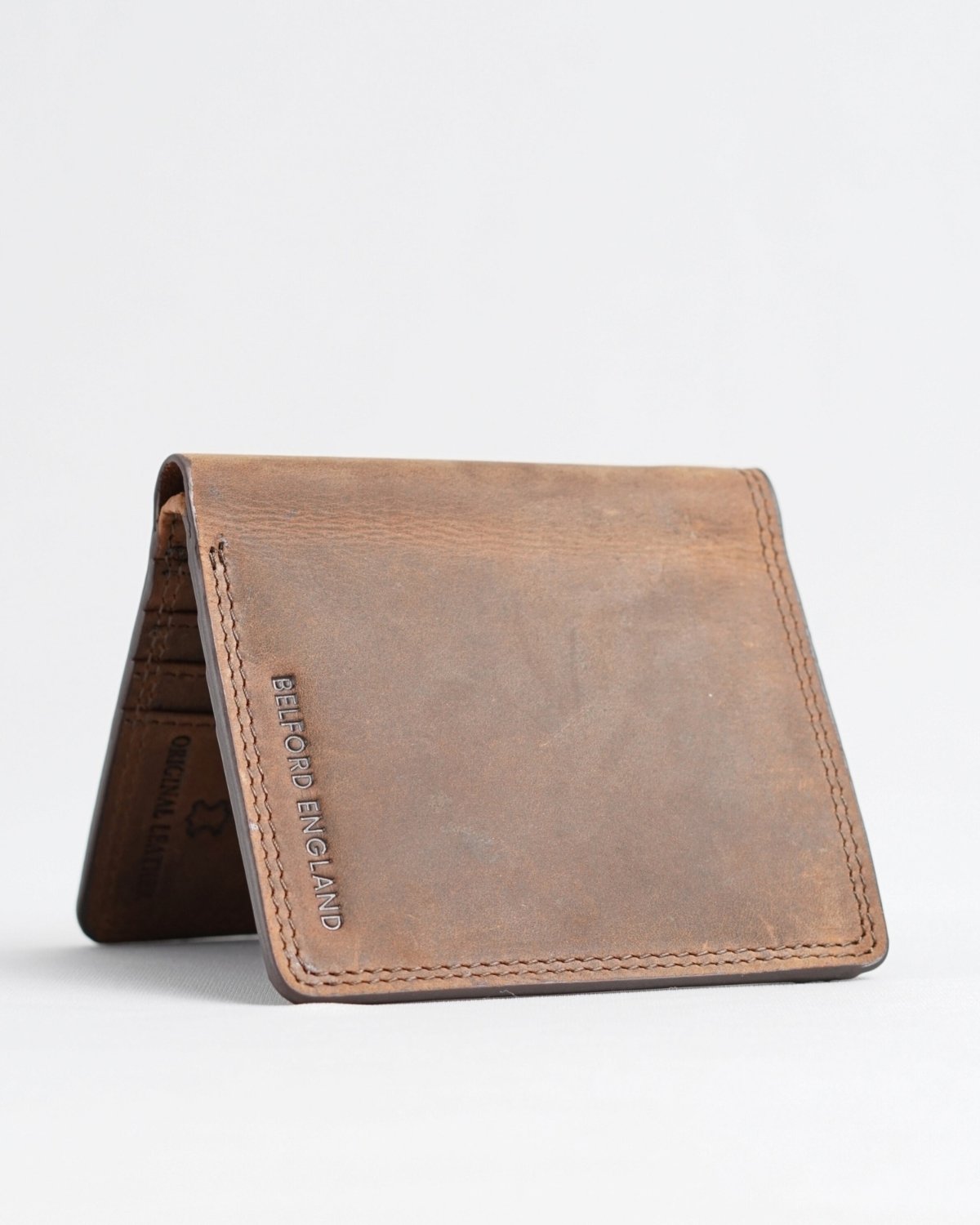 Aubrey - Men’s Original Leather Wallet - rugged-brown - Color: Rugged-brown