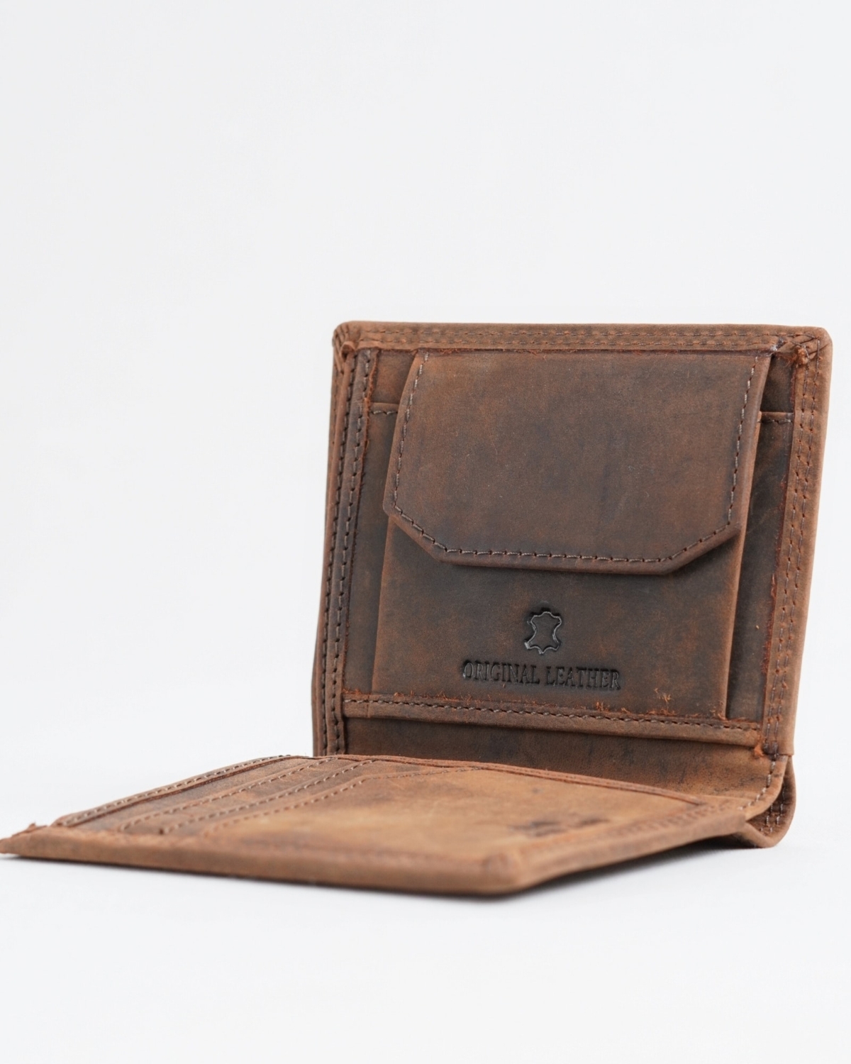 Hyde Men’s Original Leather Wallet (Rugged Brown) Hyde Men’s Original Leather Wallet (Rugged Brown)