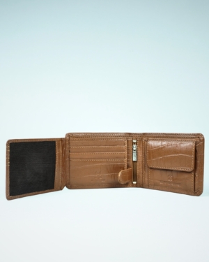 Cambridge Men’s Original Leather Wallet (Croco Brown)