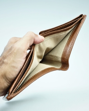 Cambridge Men’s Original Leather Wallet (Croco Brown)