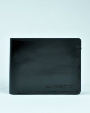 Berlin - Men’s Original Leather Sleek Wallet (Jet Black)