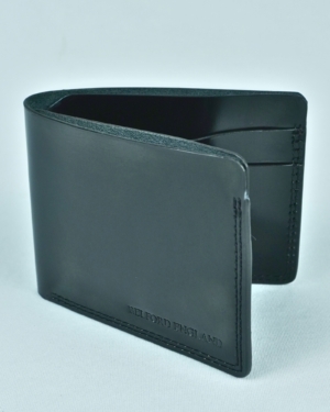 Berlin - Men’s Original Leather Sleek Wallet (Jet Black)