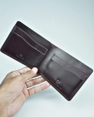 Berlin - Men’s Original Leather Sleek Wallet (Lux Cherry)