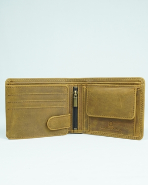 Cambridge - Men’s Original Leather Wallet (Hazel Brown)