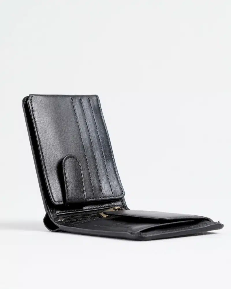 Cambridge - Men’s Original Leather Wallet (Jet Black)