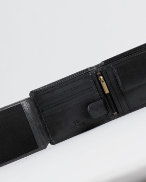 Cambridge - Men’s Original Leather Wallet (Jet Black)