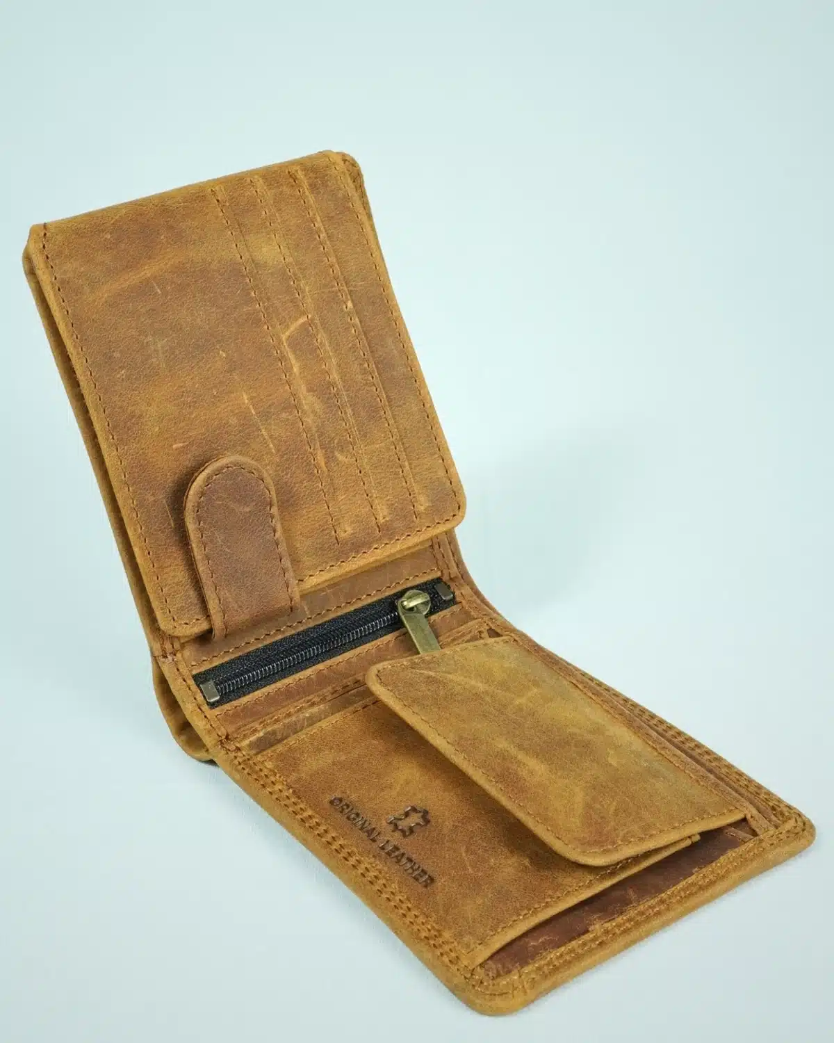 Cambridge - Men’s Original Leather Wallet (Vintage Rustic Tan) Cambridge - Men’s Original Leather Wallet (Vintage Rustic Tan)