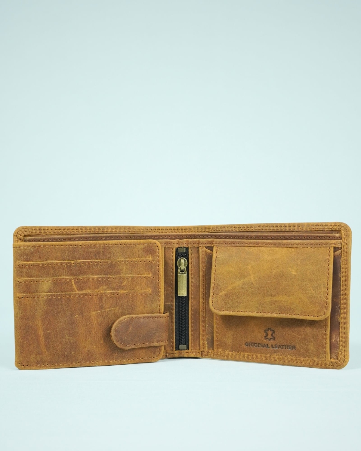Cambridge - Men’s Original Leather Wallet (Vintage Rustic Tan) Cambridge - Men’s Original Leather Wallet (Vintage Rustic Tan)
