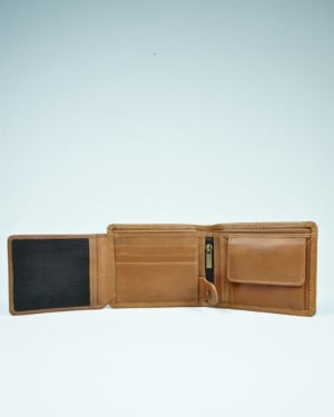 Cambridge Men’s Original Soft Leather Wallet (Premium Brown) - light - Color: Light