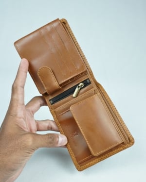 Cambridge Men’s Original Soft Leather Wallet (Premium Brown) - light - Color: Light