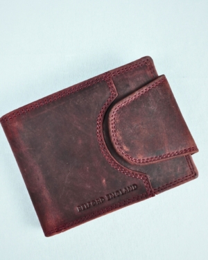 Derby - Men’s Original Leather Wallet (Rugged Cherry)
