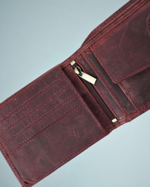Derby - Men’s Original Leather Wallet (Rugged Cherry)