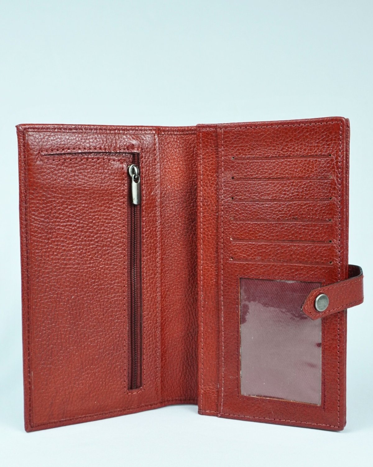 Lily - Women’s Original Leather Wallet - red - Color: Red