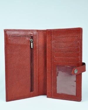Lily - Women’s Original Leather Wallet - red - Color: Red