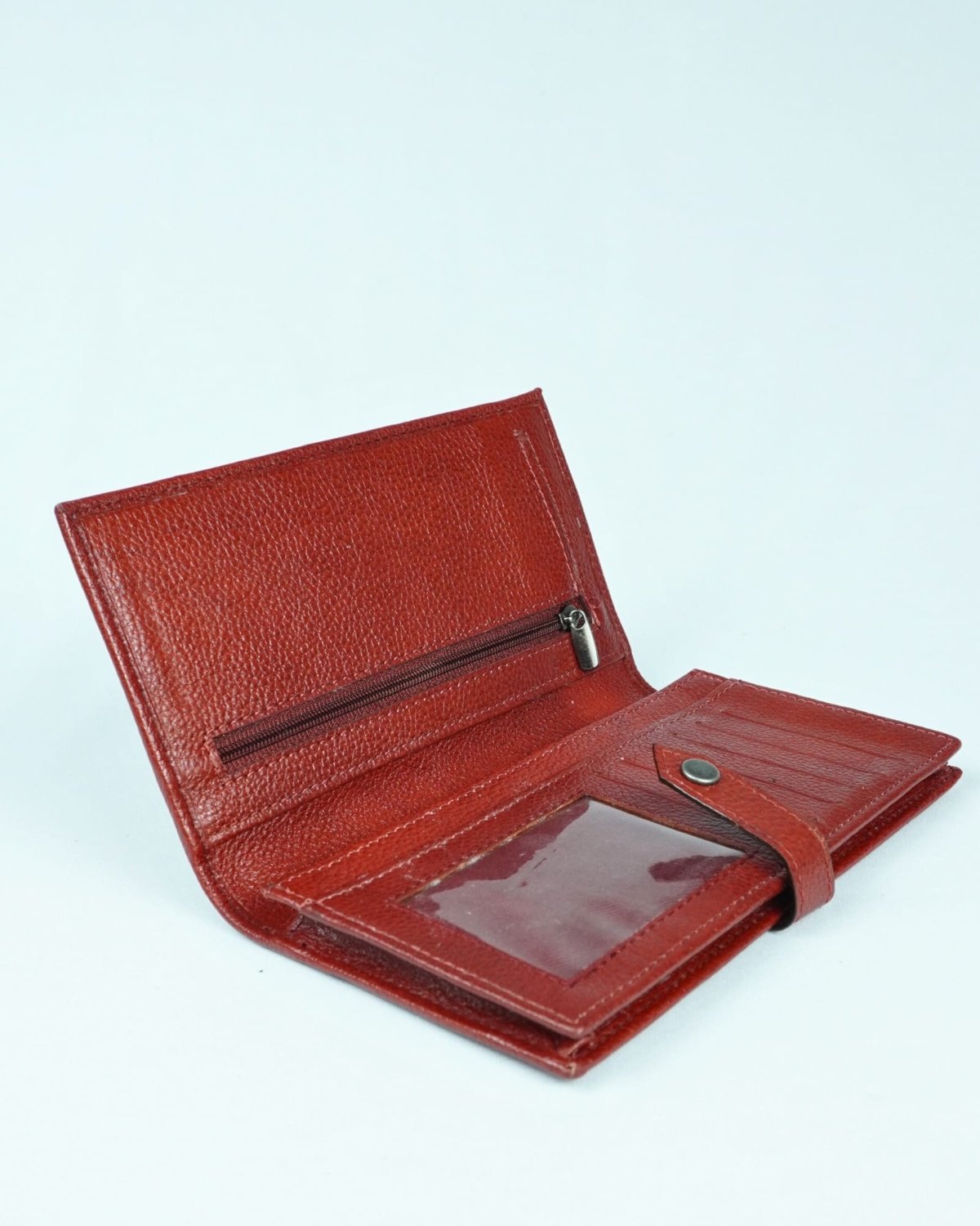 Lily - Women’s Original Leather Wallet - red - Color: Red