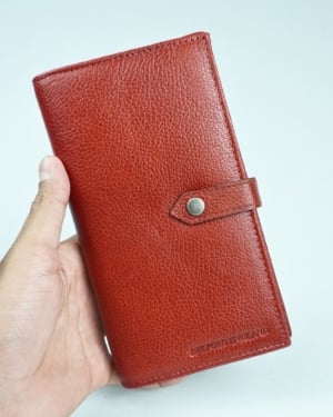 Lily - Women’s Original Leather Wallet - red - Color: Red