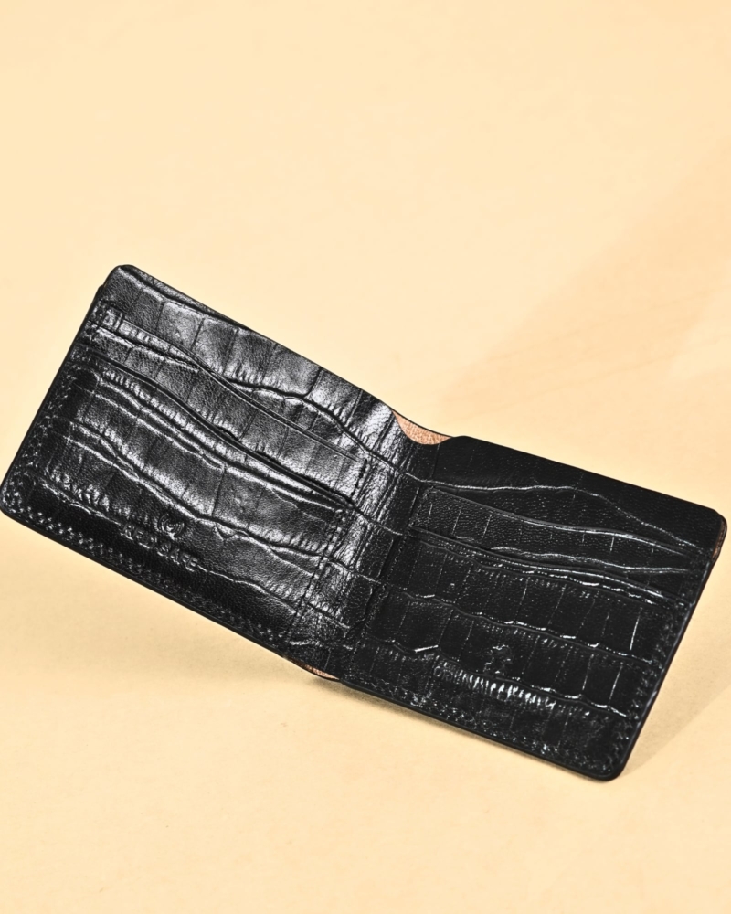 Berlin - Men’s Original Leather Wallet (Croco Black)
