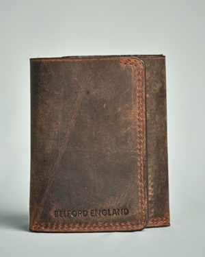 Detroit - Men’s Original Leather [Smart Card Pop UP] Wallet (Rugged Brown)