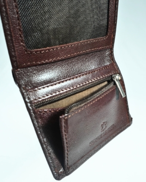 Dublin - Men’s Original Leather Trifold Wallet (Cherry)