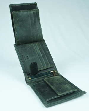 Harvard Men’s Original Soft Leather Wallet (Rugged Pine)