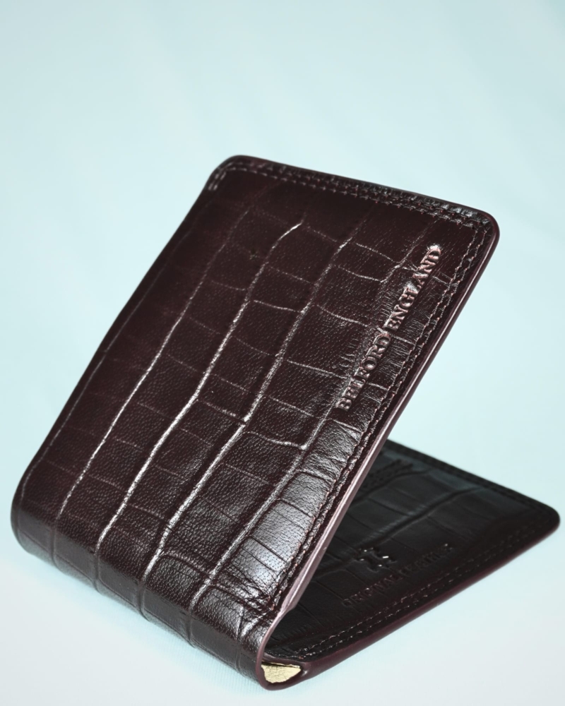 Heritage - Men’s Original Leather Wallet (Croco Cherry)