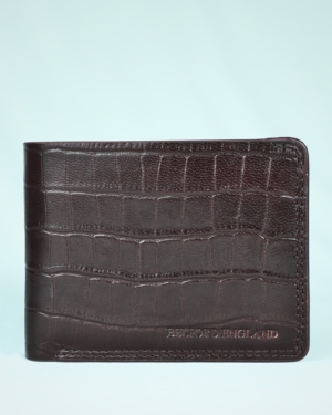 Heritage - Men’s Original Leather Wallet (Croco Cherry)