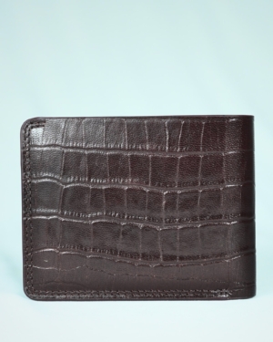 Heritage - Men’s Original Leather Wallet (Croco Cherry)