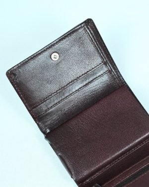 Detroit - Men’s Original Leather [Smart Card Pop UP] Wallet (Cherry)