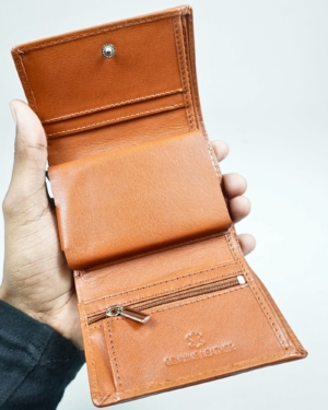 Detroit - Men’s Original Leather [Smart Card Pop UP] Wallet (Cognac)