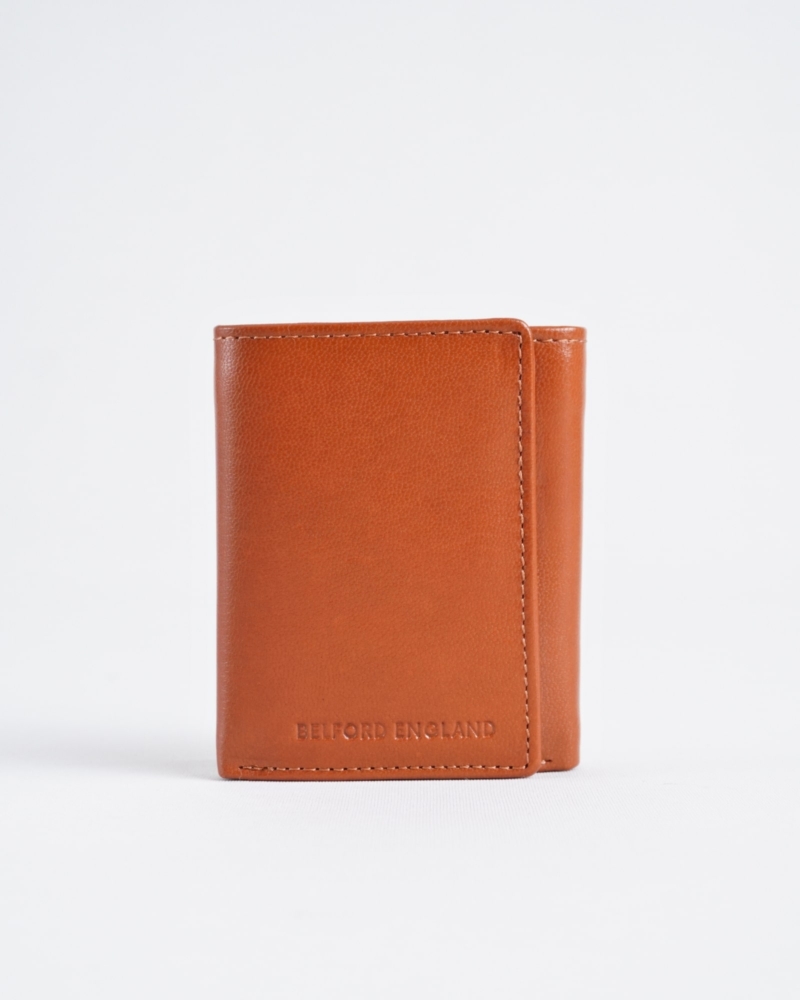 Dublin - Men’s Original Leather Trifold Wallet (Cognac)