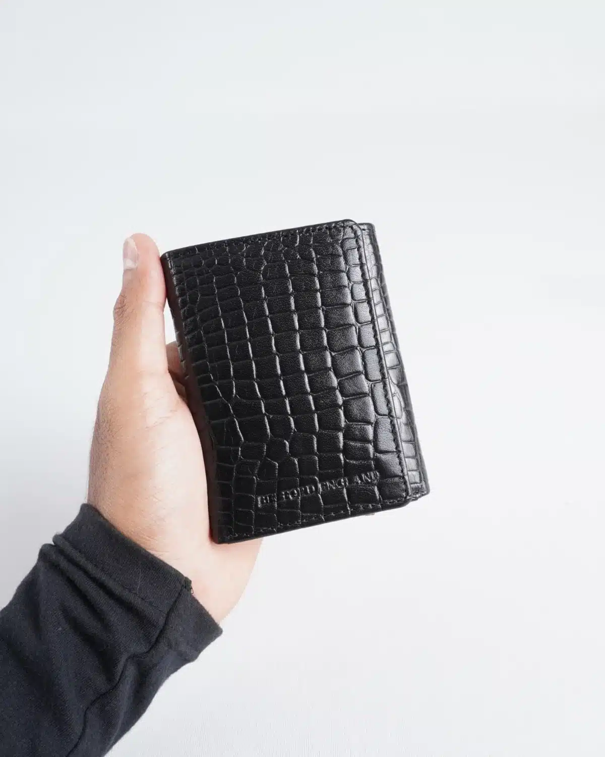 Dublin - Men’s Original Leather Trifold Wallet (Croco Black) Dublin - Men’s Original Leather Trifold Wallet (Croco Black)