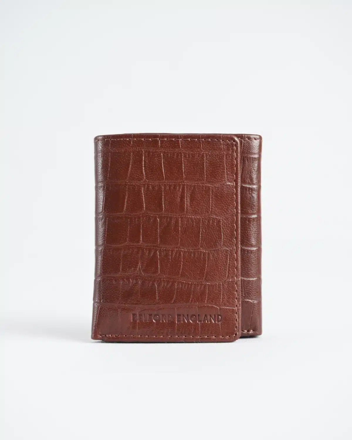 Dublin - Men’s Original Leather Trifold Wallet (Croco Rich Brown) Dublin - Men’s Original Leather Trifold Wallet (Croco Rich Brown)