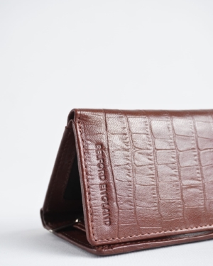 Dublin - Men’s Original Leather Trifold Wallet (Croco Rich Brown)