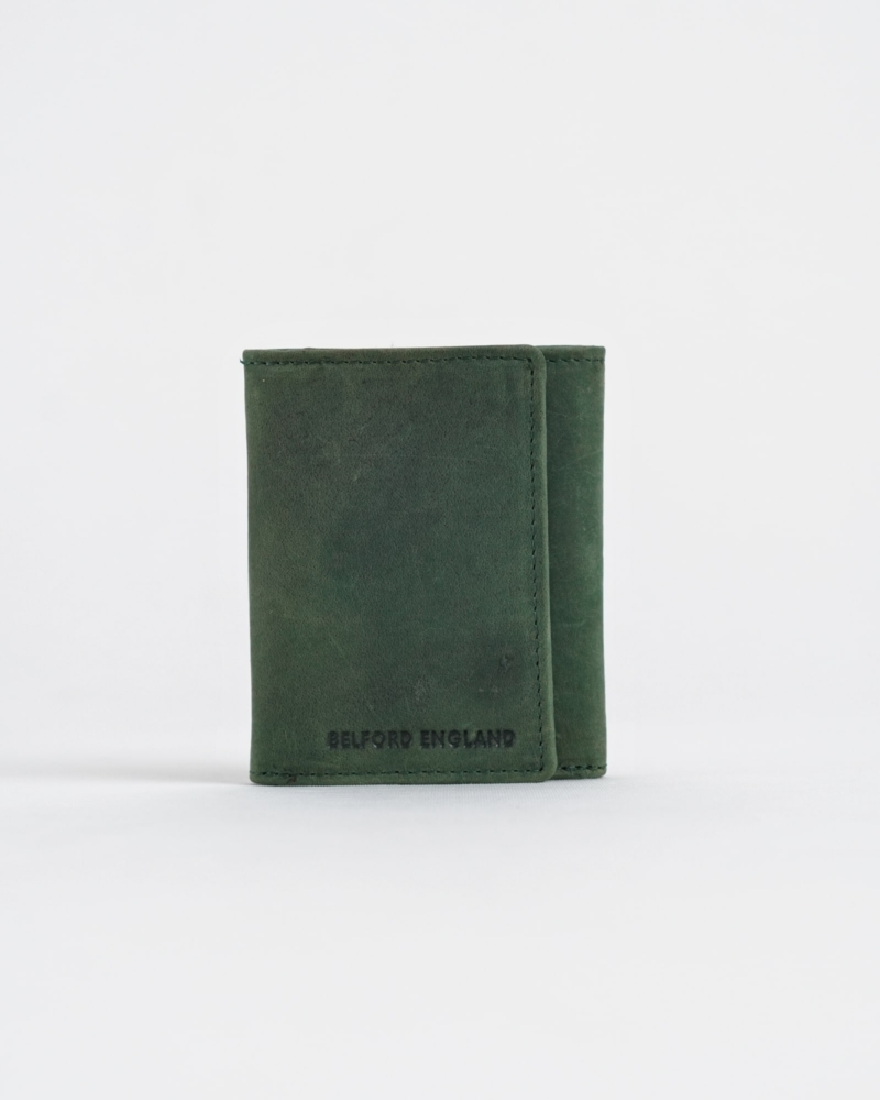 Dublin - Men’s Original Leather Trifold Wallet (Rugged Green)