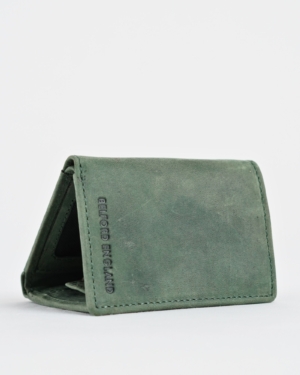 Dublin - Men’s Original Leather Trifold Wallet (Rugged Green)