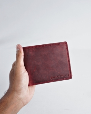 Harvard Men’s Original Soft Leather Wallet (Rugged Cherry)