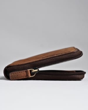 Tokyo Men’s Original Leather Wallet - (Rugged Series) - brown - Color: Brown