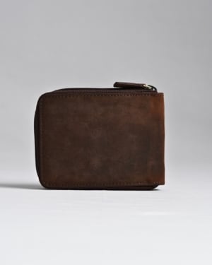 Tokyo Men’s Original Leather Wallet - (Rugged Series) - brown - Color: Brown