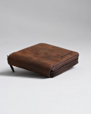 Tokyo Men’s Original Leather Wallet - (Rugged Series) - brown - Color: Brown