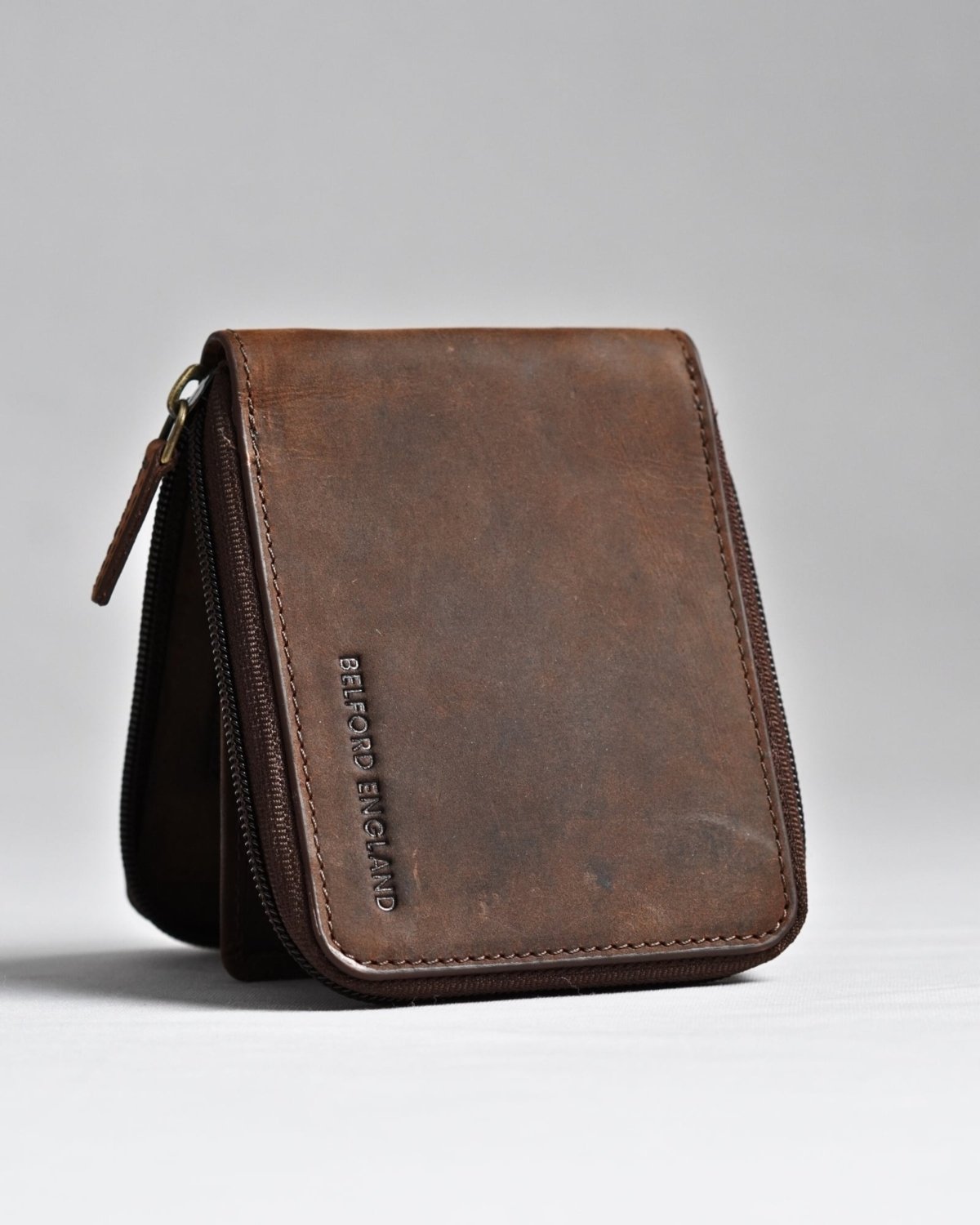 Tokyo Men’s Original Leather Wallet - (Rugged Series) - brown - Color: Brown