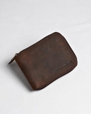 Tokyo Men’s Original Leather Wallet - (Rugged Series) - brown - Color: Brown