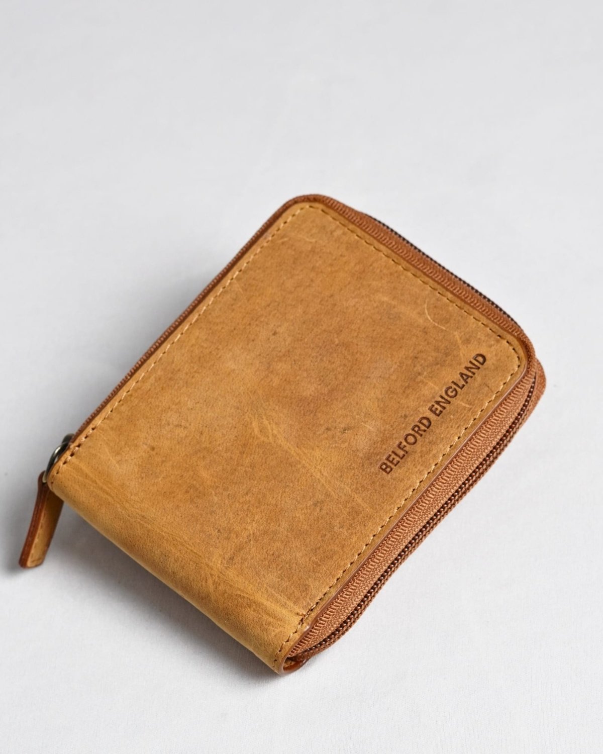 Tokyo Men’s Original Leather Wallet - (Rugged Series) - tan - Color: Tan