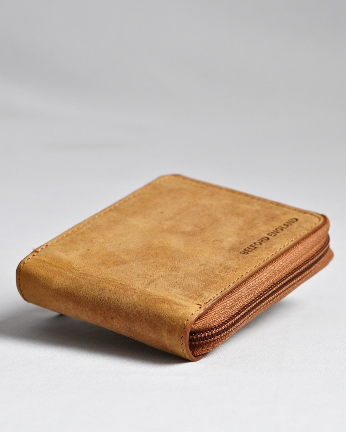Tokyo Men’s Original Leather Wallet - (Rugged Series) - tan - Color: Tan