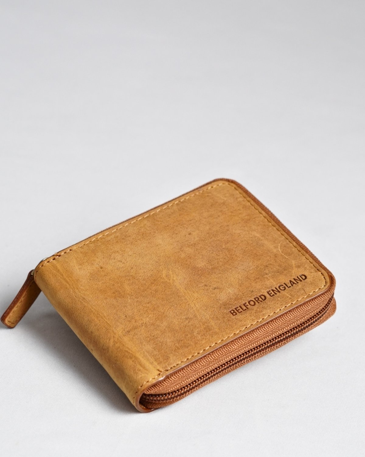 Tokyo Men’s Original Leather Wallet - (Rugged Series) - tan - Color: Tan