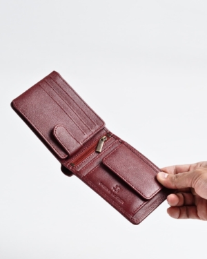 Cambridge Men’s Original Leather Wallet (Brown & Cherry Blend)