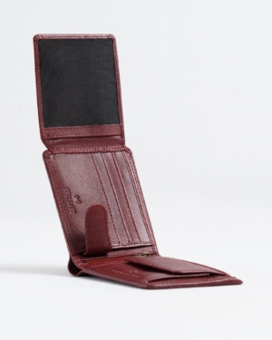 Cambridge Men’s Original Leather Wallet (Brown & Cherry Blend)