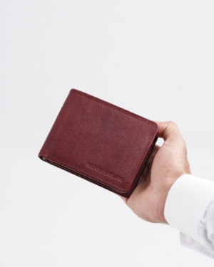 Cambridge Men’s Original Leather Wallet (Brown & Cherry Blend)